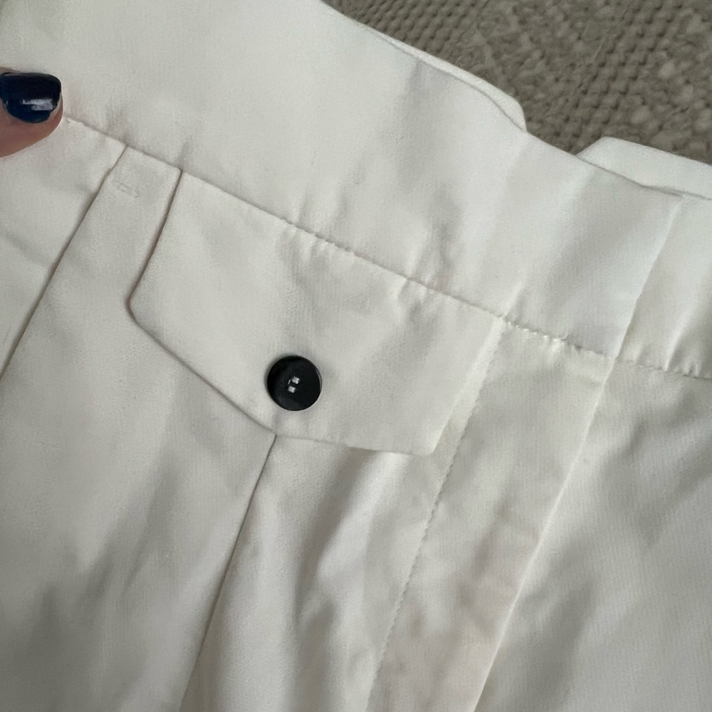 Zara pocket pant notched back High Waisted Pants trouser xs - Picture 5 of 9